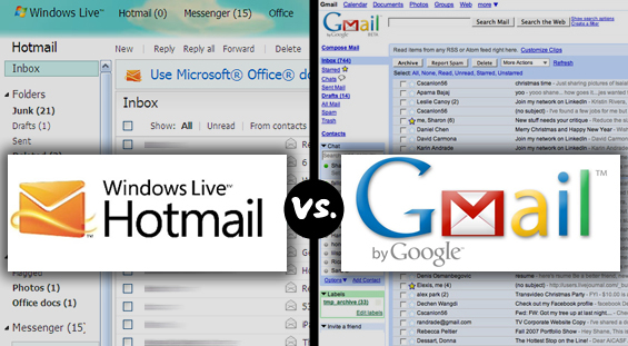 gmail vs hotmail