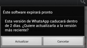 whatsapp caducado Renovar wasap
